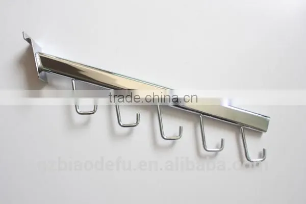 Slatwall Display Hook,Tube with Small Hooks for Slatwall,J hook