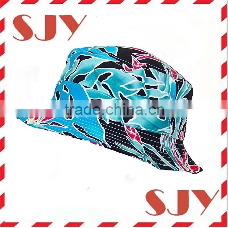 Custom printed floral bucket hat wholesale