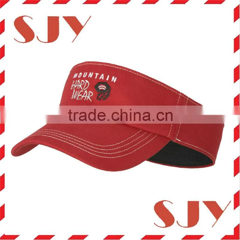 UV protection custom plain sun visor with embroidery