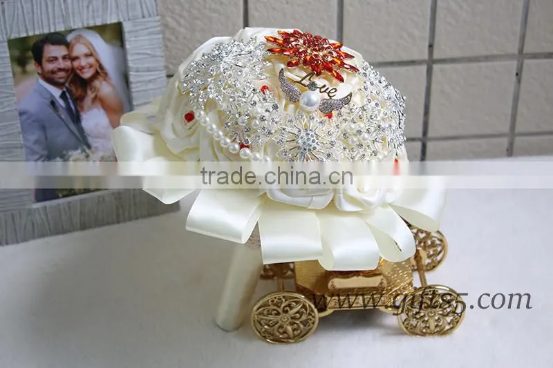 Handmade Large Bridal Wedding Brooch Bouquet