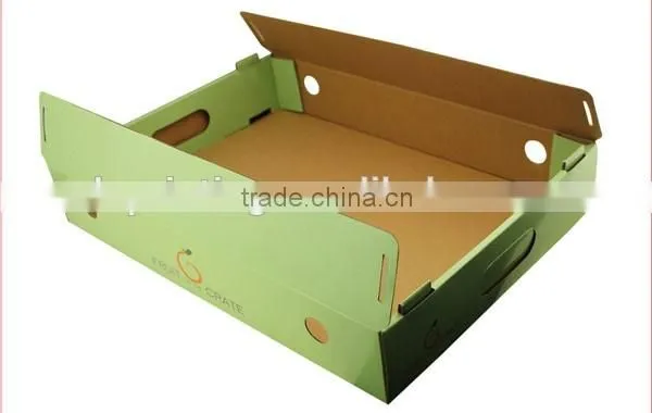 custom corrugated cardboard fruit boxes for shipping/ cardboard boxes for fruit wholesale