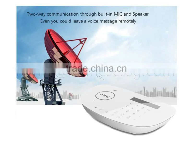 High quality GSM home security alarm system with free Android and iOS APP operated