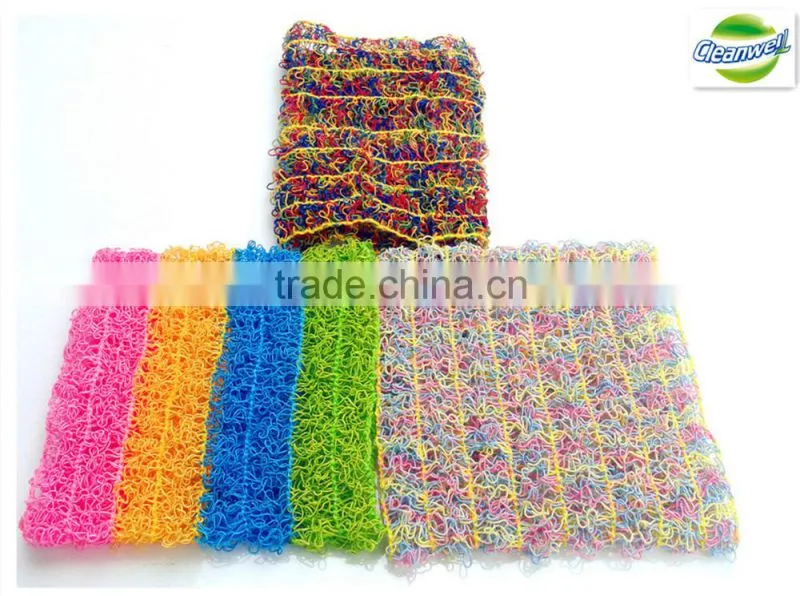kitchen cleaning kitchen plastic mesh scourer