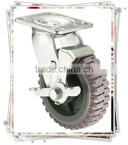Good Quality Washing Machines Polyurethane Flame-round Fixed Caster Wheel
