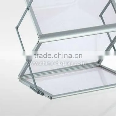 Acrylic panel A3 A4 ZigZag literature rack flyers holder