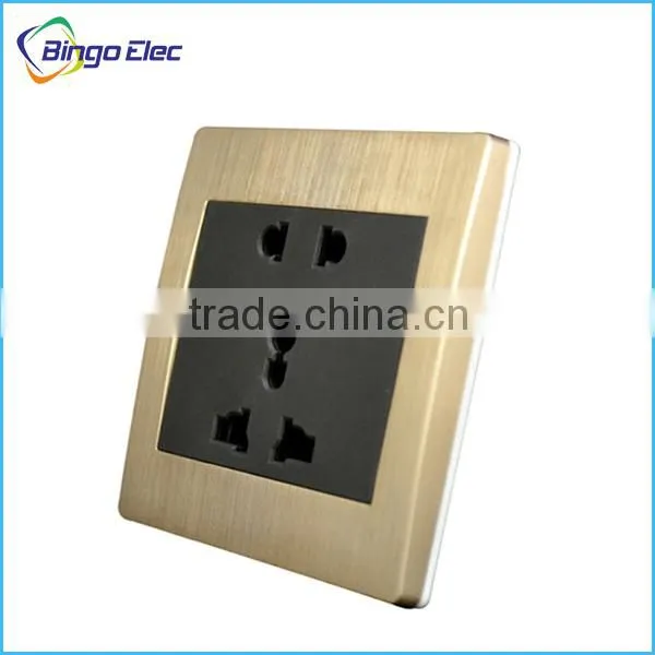 new design brushed golden electrical main switch