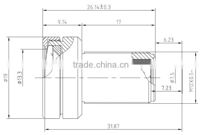 superior quality infrared day and night lens F2.4 8 megapixel fixed 7.2mm board lens
