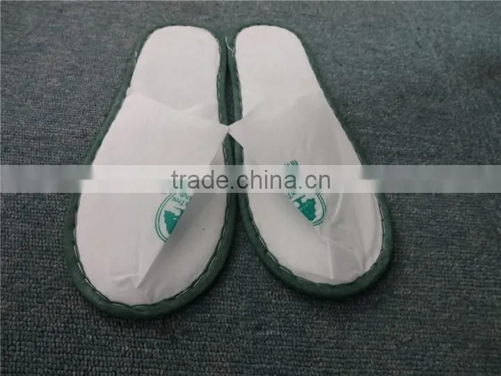 Promotional OEM logo import cheap hotel slippers eva