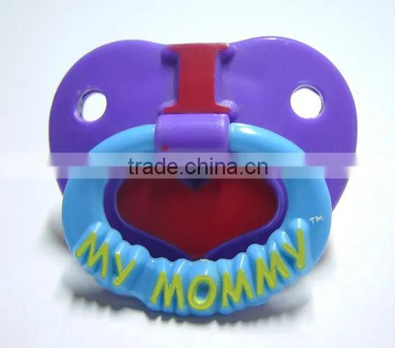 Large nipple pacifier of a feeding bottle