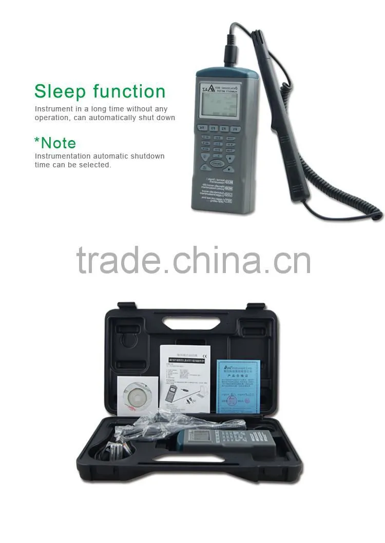 Portable Handheld Temperature Data Recorder Humidity Logger AZ9651