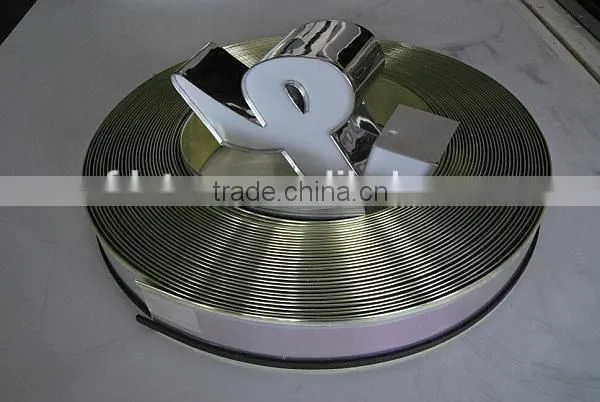 High Quality Mirror Trim Acrylic Channel Letter Trim Cap