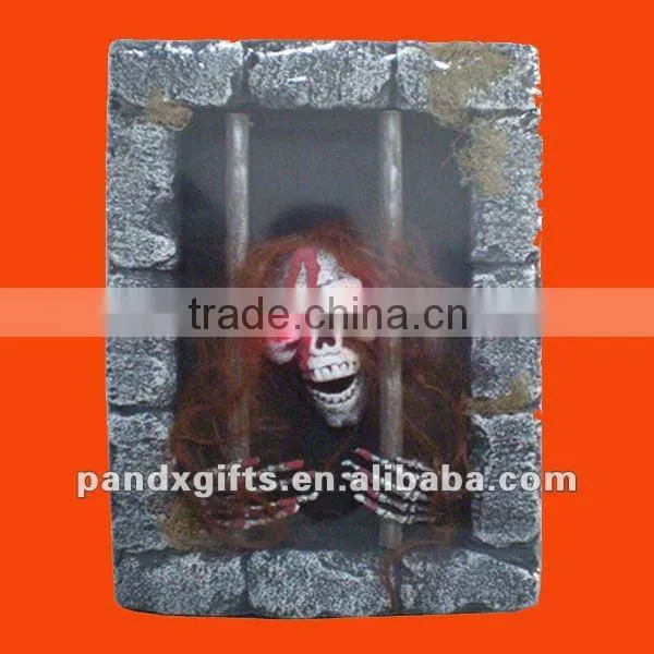 Polyfoam light up Prisoner Halloween skeleton Window