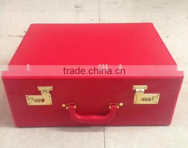 New design high quality pack box leather hat box
