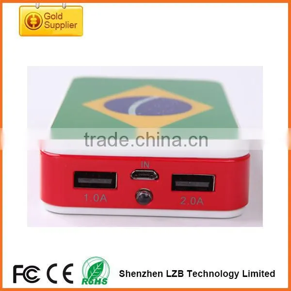 New arrival fashionable world cup promotion gifts best hot selling powerbank, recharge powerbank