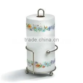 chrome plated metal kitchen tissue paper roll holder