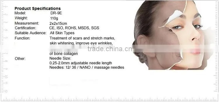 2016 hottest dr pen microneedling dermaneedle pen system