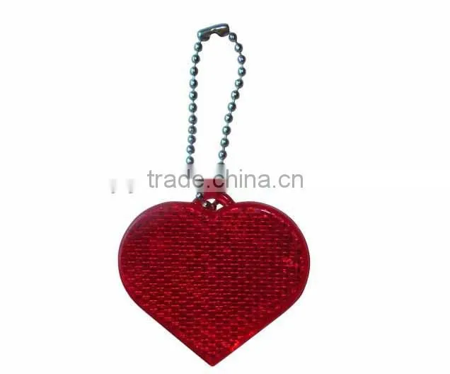 reflective ive personalized heart shaped custom soft pvc keychains