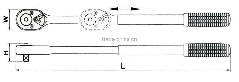 Telescopic Ratchet Handle Wrench with VPA/GS approved
