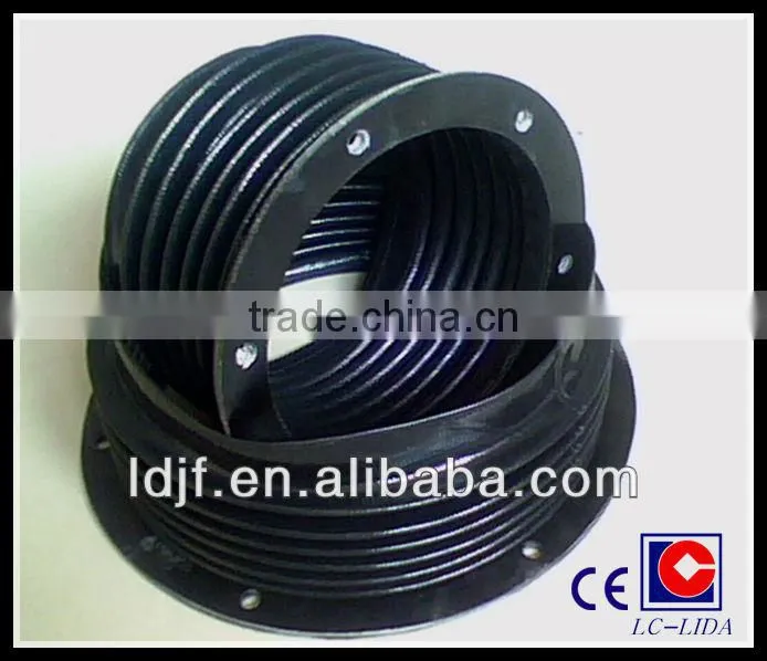 Cylinder type bellow covers for rubber threaded rod,polish rod and milling machine tools