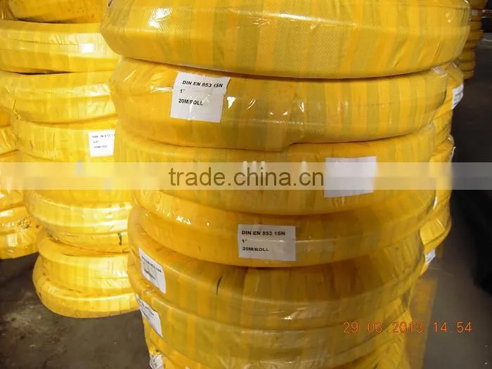 2015 new high quality hydraulic rubber hoses high pressure rubber hoses stainless steel braided rubber hose