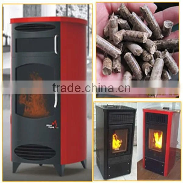 high efficient pellet stove parts/ 8kw wood pellet stove/ sawdust wood pellet burning stove