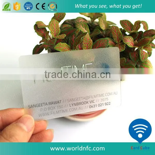 Plastic Transparent PVC Business Card Material