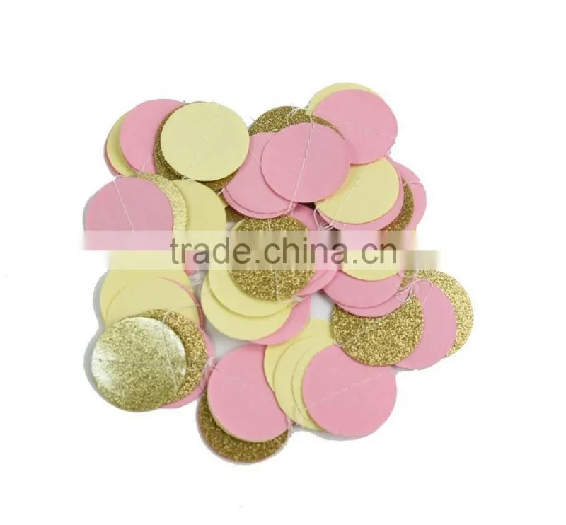 Tissue Pompom Balls Paper Tassels and Garland Tassel Garlands for Baby Shower Decoration Bridal Shower Pink Gold First Birthday