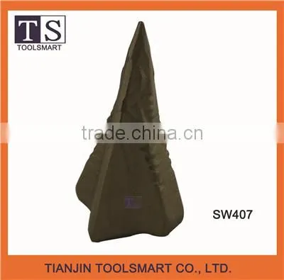 Gold painted stone splitting wedge