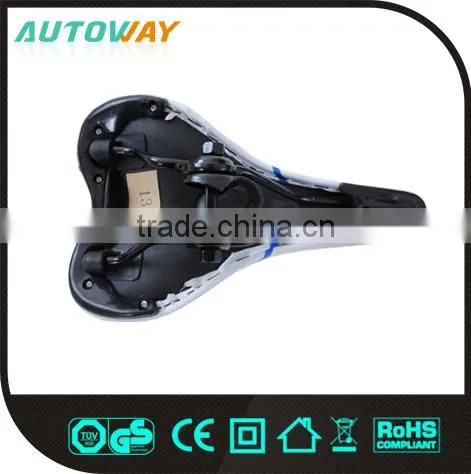 White Leather Bicycle Saddle