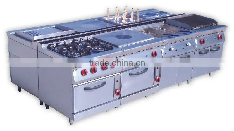 Free Standing Gas Soup Warmer With Cabinet
