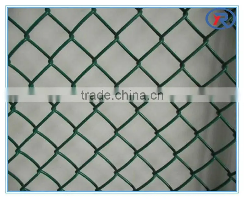 Alibaba China PVC coated chain link fence with good price or plastic chain link fence
