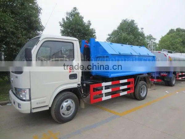 DONGFENG 4*2 Detachable compartment garbage truck 6 ton