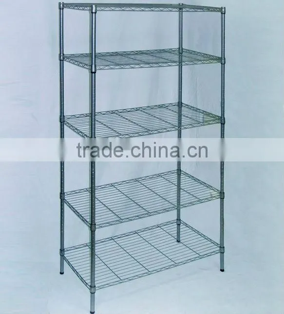 chrome wire shelving