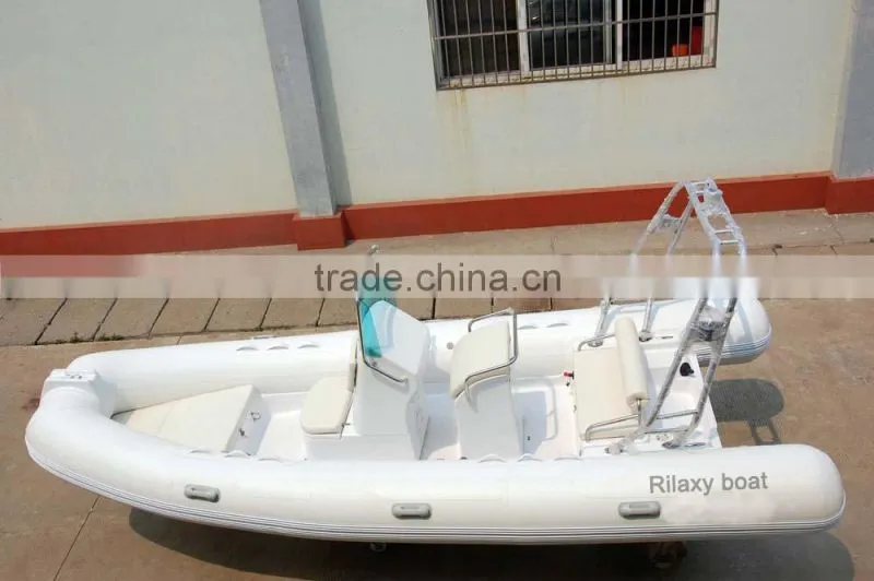 Rilaxy 17ft Rigid Hull Inflatable Boat, Rib Inflatable Boat, PVC Inflatable Boat