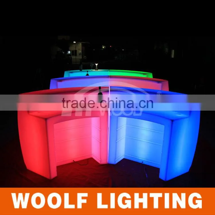 battery powered nightclub furniture lighted led bar
