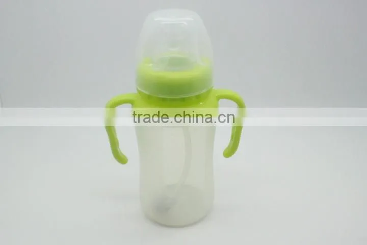 Safe silicone baby feeding bottle