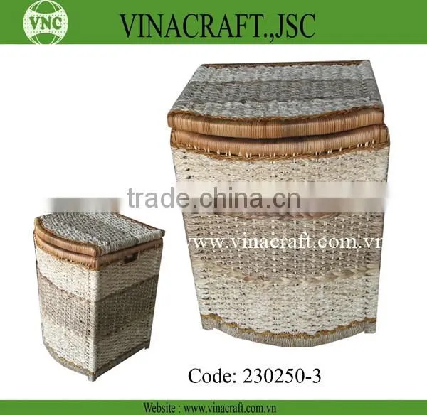 Home cabinet made from wicker material