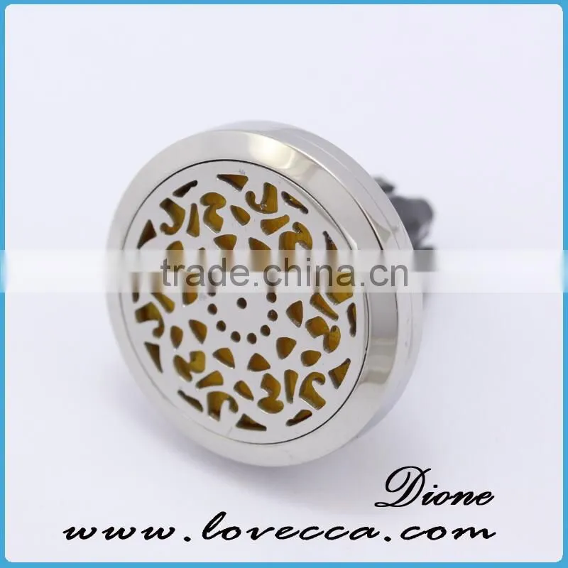 Stainless Steel Aromatherapy diffuser locket for car, Car Vent Clip Diffuser, Car Freshener Clip