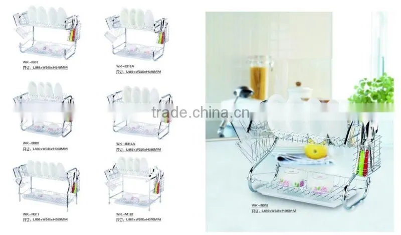 kitchen 2 tiers utensil drying rack