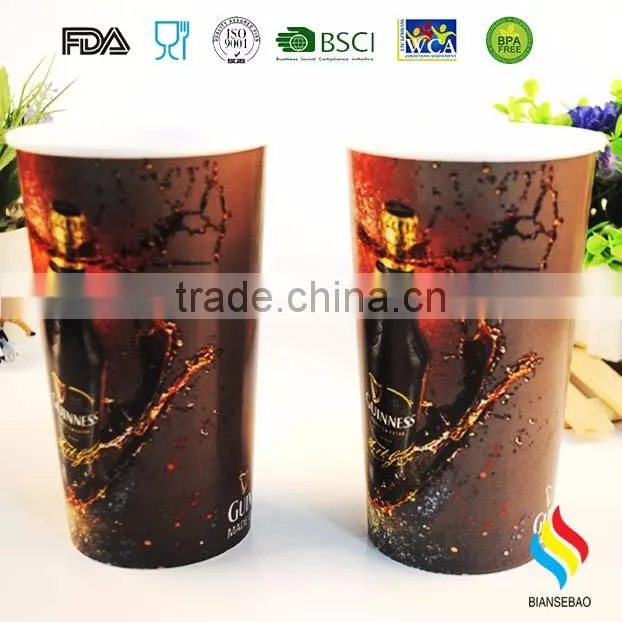 hot sale reusable promotional plastic cups with customized