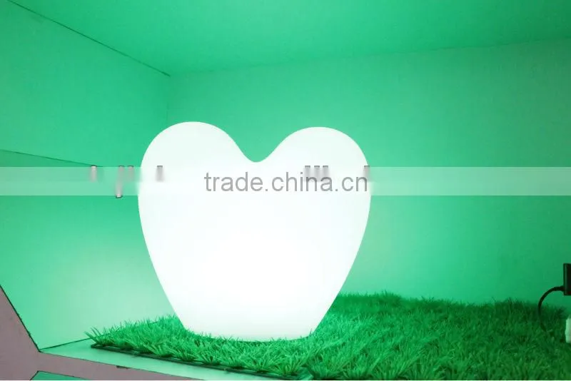 Colorful portable led heart light