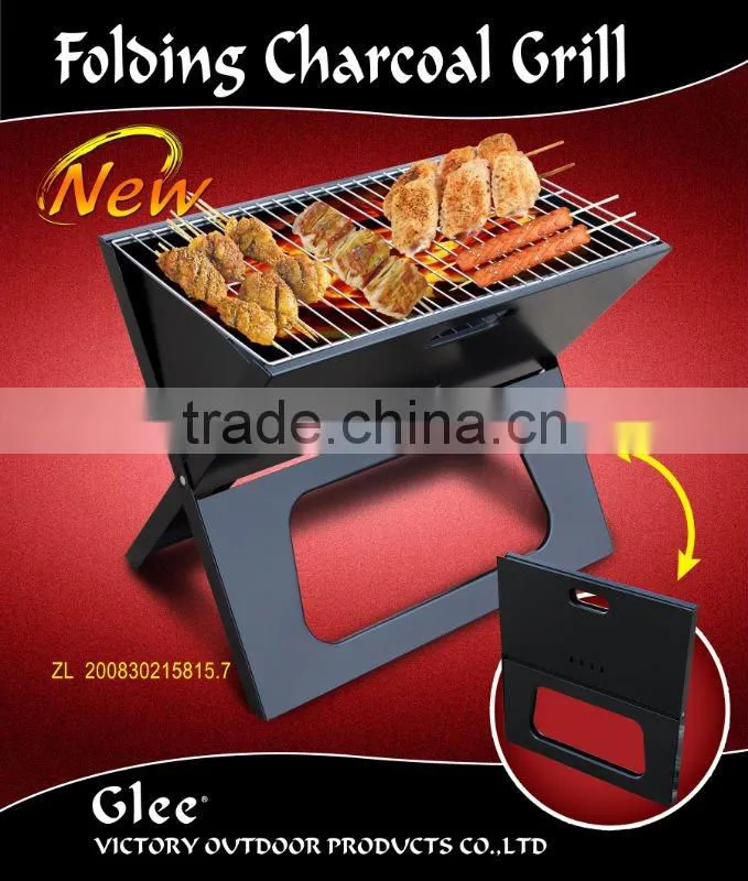 The X-style charcoal bbq grill could be used both sides