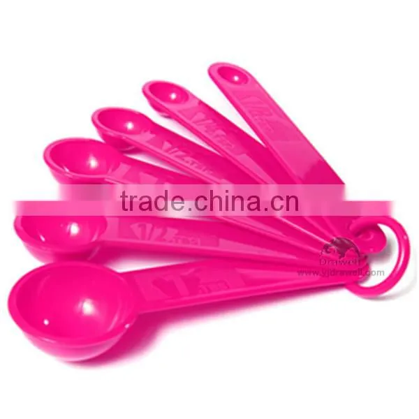 MS-6710 BPA Free Plastic 6 piece measuring spoon set