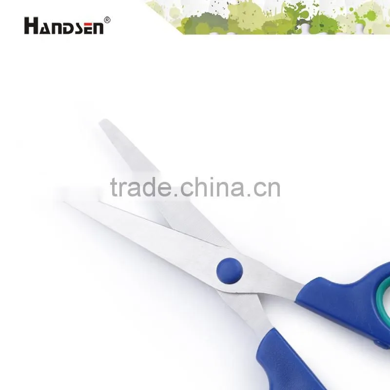 6-1/4" plastic handle PP 2 circle ring scissors