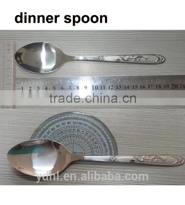 High class Stainless steel dinner cutlery spoon fork knife sets