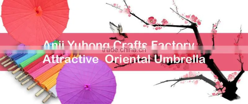 High quality wedding silk parasol in bamboo crafts