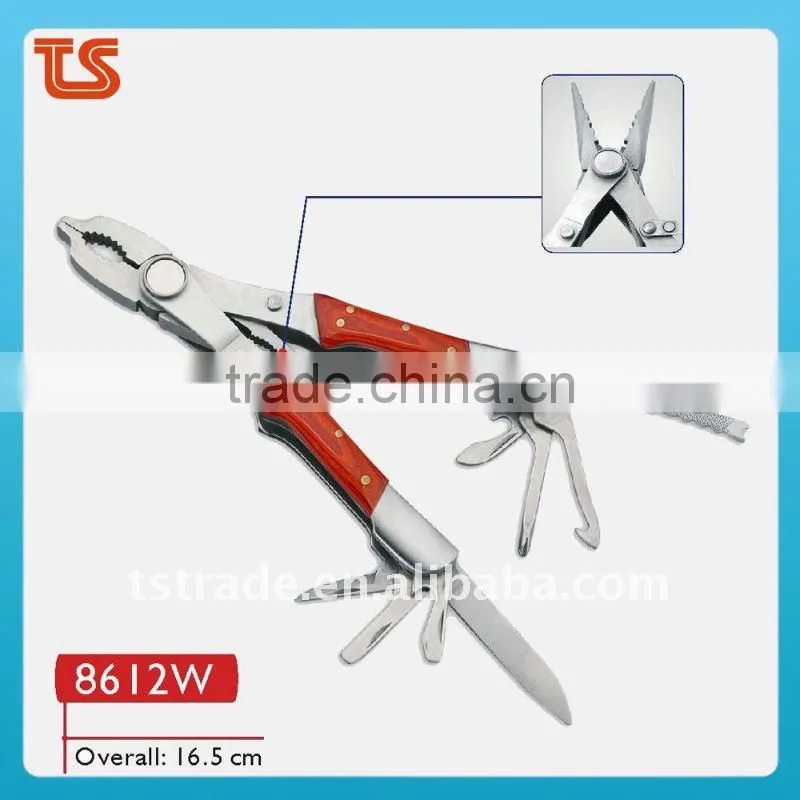 2014 new Colorful LED stainless steel mini multi function pocket hand plier tools 8612W-3