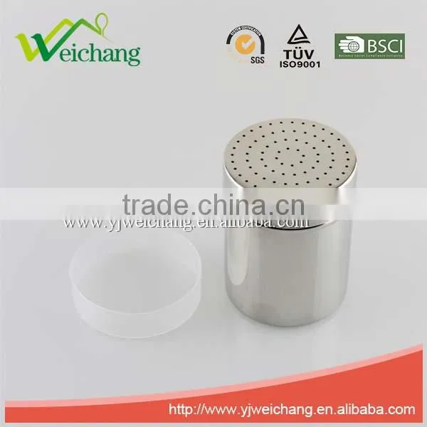 WCR078 Good quality classical Stainless steel salt and pepper shaker set with handle