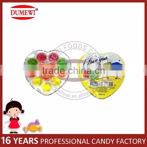 80G Different Color Fruit Shape Pudding Jelly Sweet