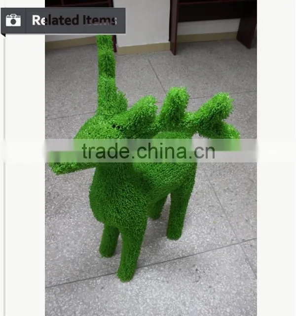 Artificial green grass marshroom sculpture plant topiary for garden landscaping ornamental decoration